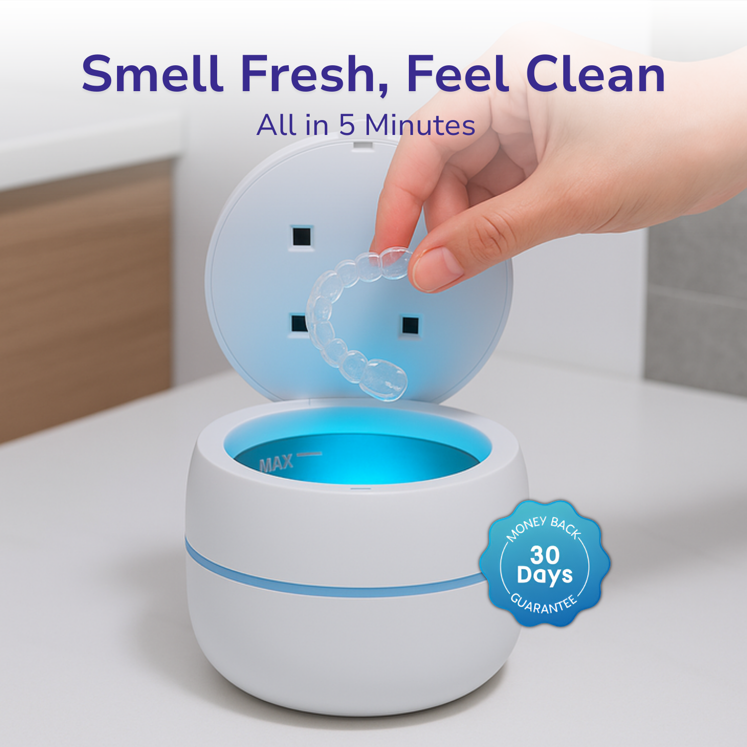Odentrix™- Ultrasonic Retainer Cleaner with UV lights